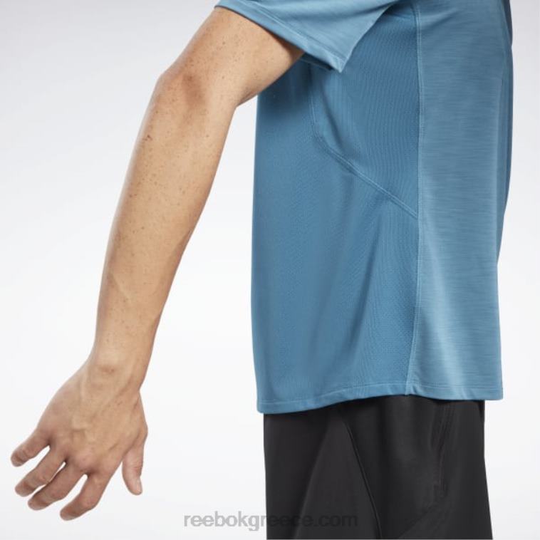 άνδρες ατσάλι μπλε s23-r μπλουζάκι αθλητή activchill Reebok ND8H1260