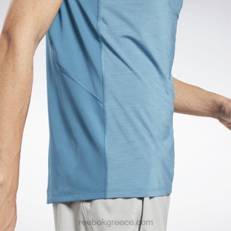 άνδρες ατσάλι μπλε s23-r αμάνικο μπλουζάκι activchill Reebok ND8H1325
