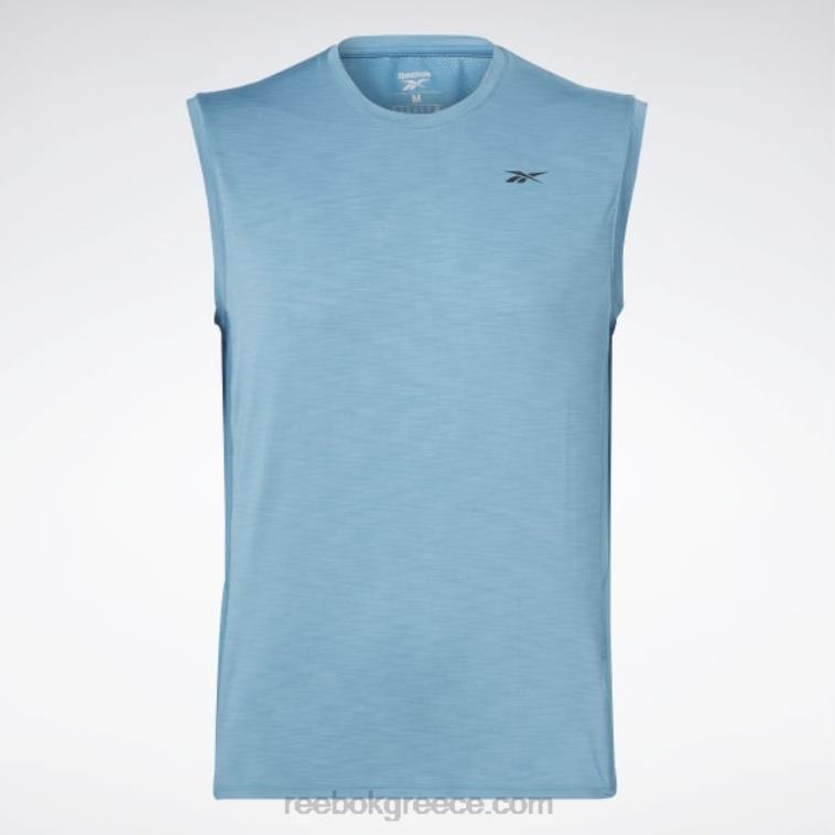 άνδρες ατσάλι μπλε s23-r αμάνικο μπλουζάκι activchill Reebok ND8H1325