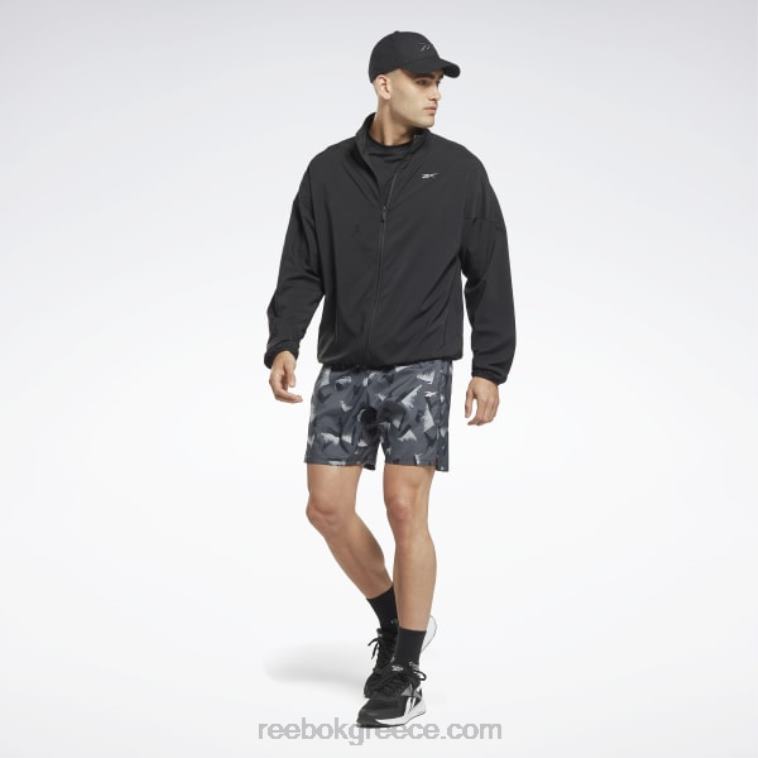 άνδρες μαύρος τρέξιμο υφαντό σακάκι αέρα Reebok ND8H1182