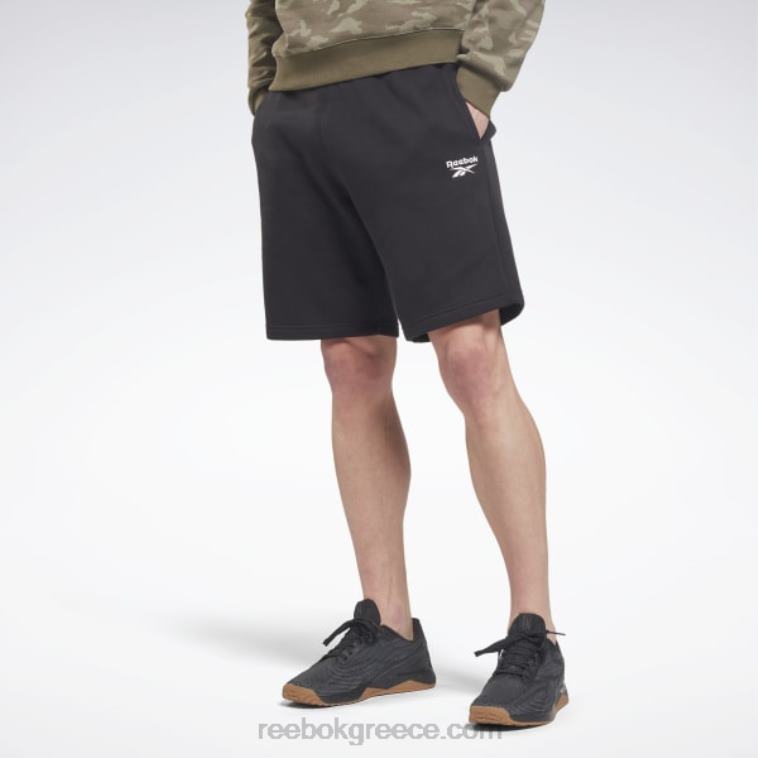 άνδρες μαύρος φλις σορτς ταυτότητας Reebok ND8H1195