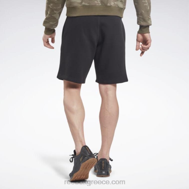 άνδρες μαύρος φλις σορτς ταυτότητας Reebok ND8H1195