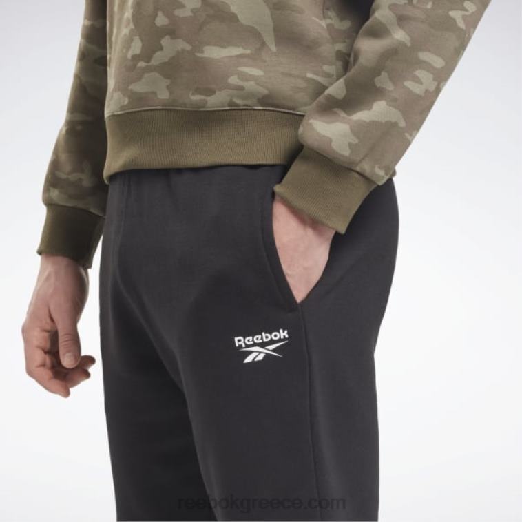 άνδρες μαύρος φλις σορτς ταυτότητας Reebok ND8H1195