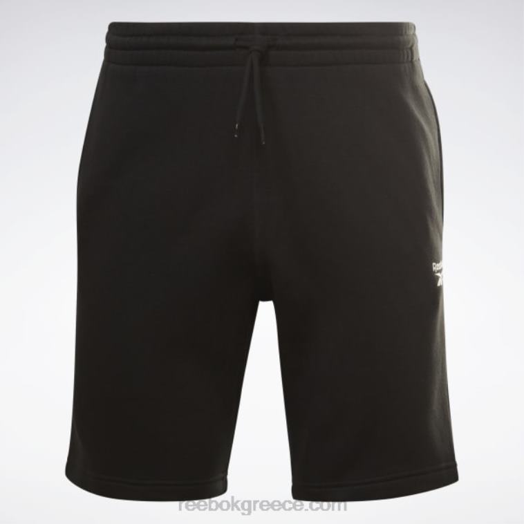 άνδρες μαύρος φλις σορτς ταυτότητας Reebok ND8H1195