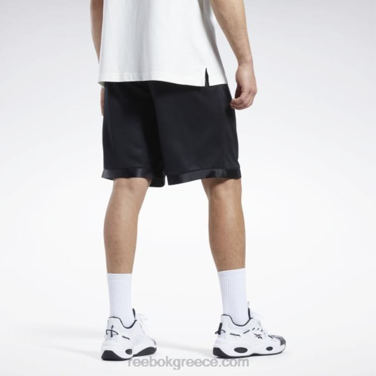άνδρες μαύρος διχτυωτό σορτς μπάσκετ Reebok ND8H1245