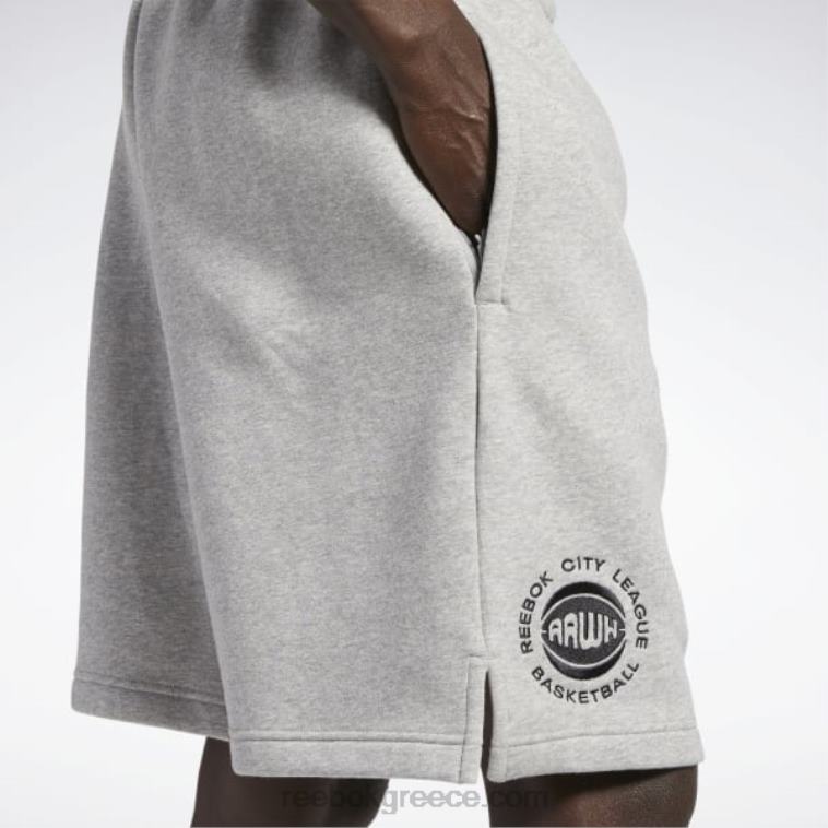 άνδρες μέτρια γκρίζα ρείκι φλις σορτς basketball city league Reebok ND8H1315