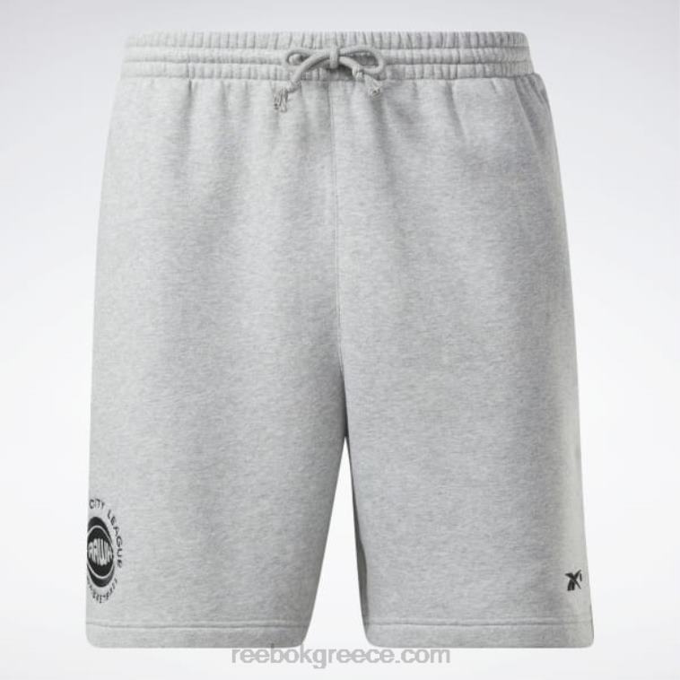 άνδρες μέτρια γκρίζα ρείκι φλις σορτς basketball city league Reebok ND8H1315