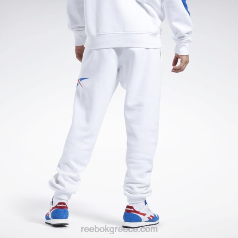 άνδρες άσπρο μπάσκετ dna διάνυσμα fleece joggers Reebok ND8H1134
