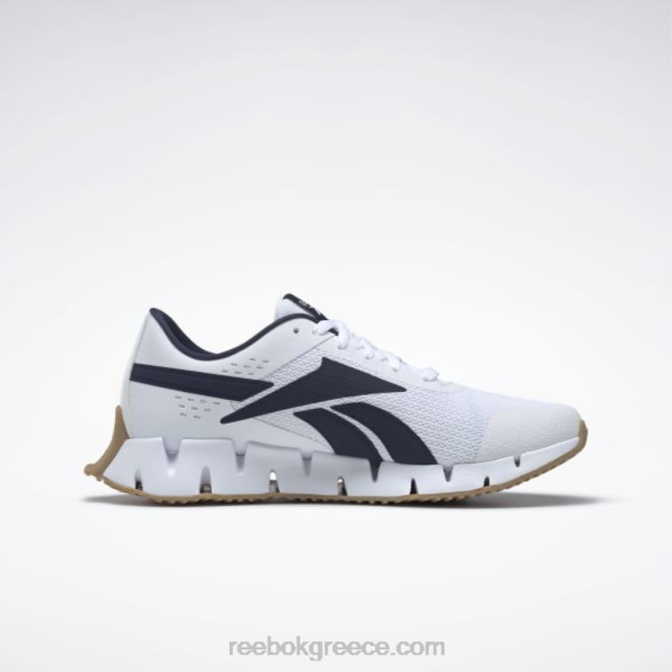 άνδρες ftwr white/vector navy/reebok rubber gum-04 zig dynamica 2 ανδρικά παπούτσια Reebok ND8H1038