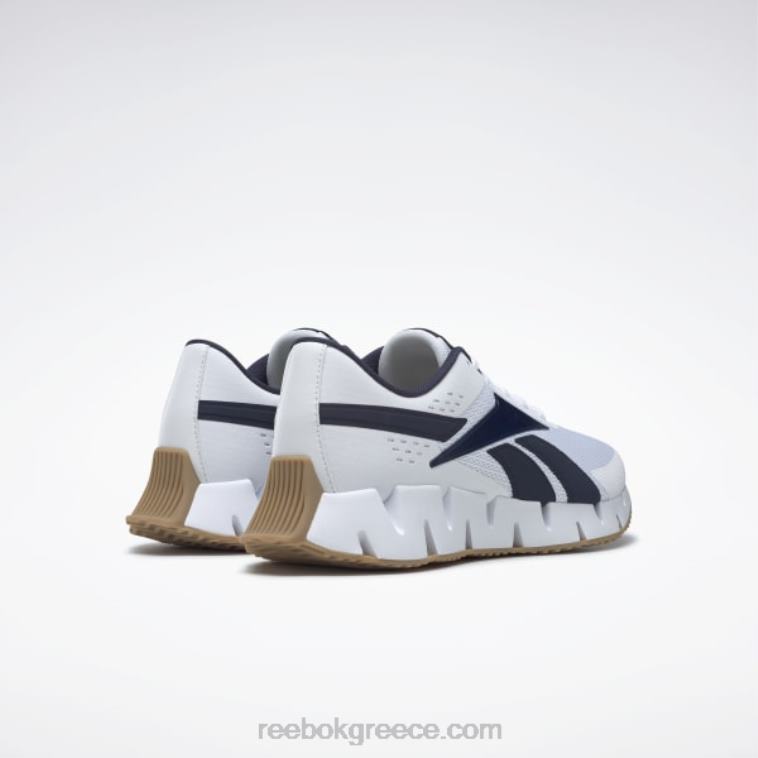 άνδρες ftwr white/vector navy/reebok rubber gum-04 zig dynamica 2 ανδρικά παπούτσια Reebok ND8H1038