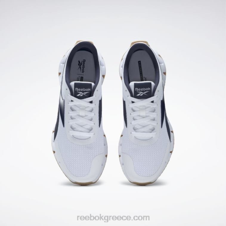 άνδρες ftwr white/vector navy/reebok rubber gum-04 zig dynamica 2 ανδρικά παπούτσια Reebok ND8H1038