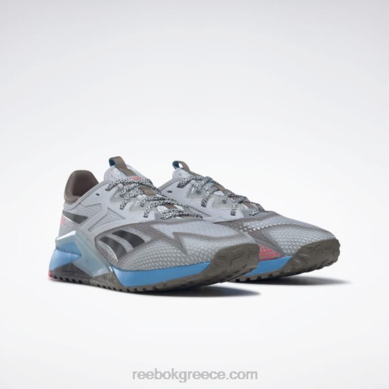 άνδρες καθαρό γκρι 2/trek grey/radiant aqua ανδρικά παπούτσια προπόνησης adventure nano x2 tr Reebok ND8H1107