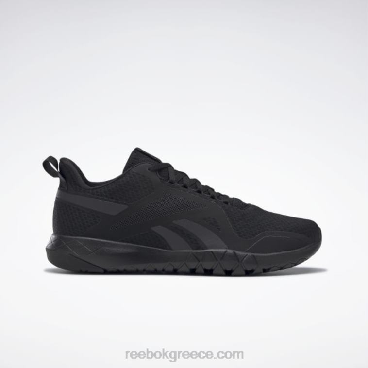 άνδρες μαύρο/καθαρό γκρι 8 flexagon force 3 φαρδιά 4e ανδρικά παπούτσια προπόνησης Reebok ND8H1037