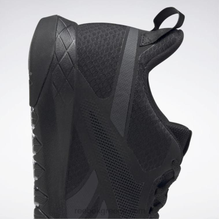 άνδρες μαύρο/καθαρό γκρι 8 flexagon force 3 φαρδιά 4e ανδρικά παπούτσια προπόνησης Reebok ND8H1037