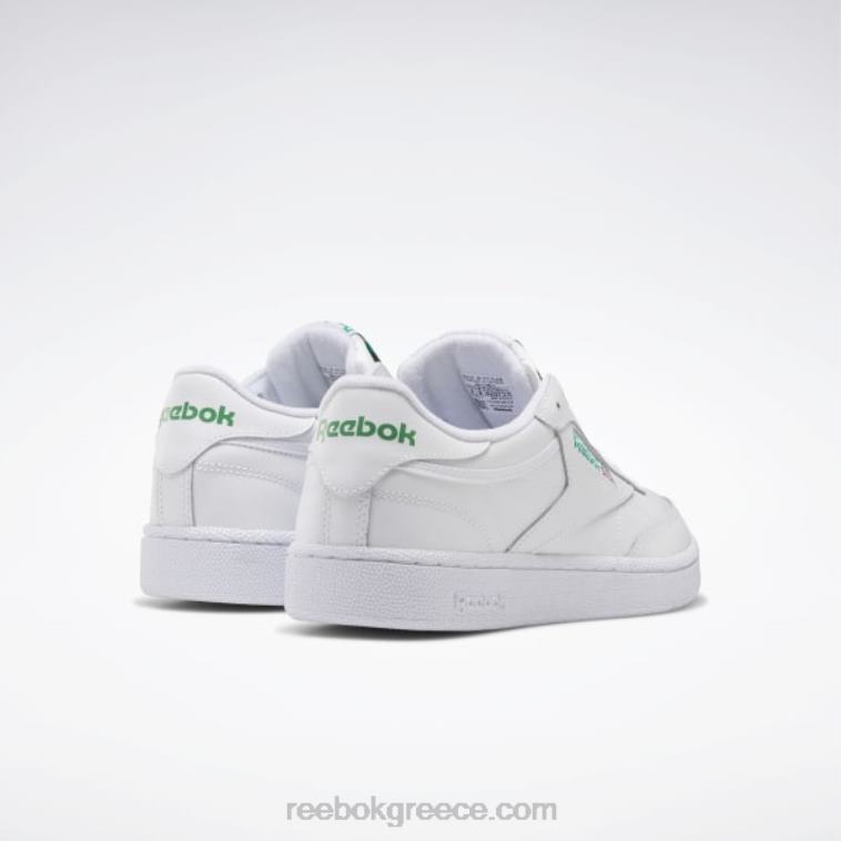 άνδρες λευκό/πράσινο club c 85 ανδρικά παπούτσια Reebok ND8H1031