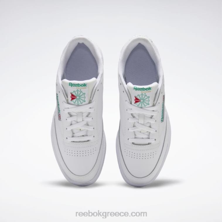 άνδρες λευκό/πράσινο club c 85 ανδρικά παπούτσια Reebok ND8H1031