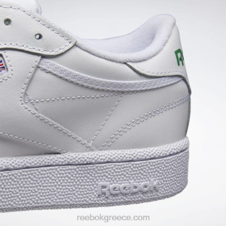 άνδρες λευκό/πράσινο club c 85 ανδρικά παπούτσια Reebok ND8H1031