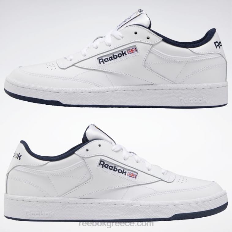 άνδρες λευκό/ναυτικό club c 85 ανδρικά παπούτσια Reebok ND8H1033