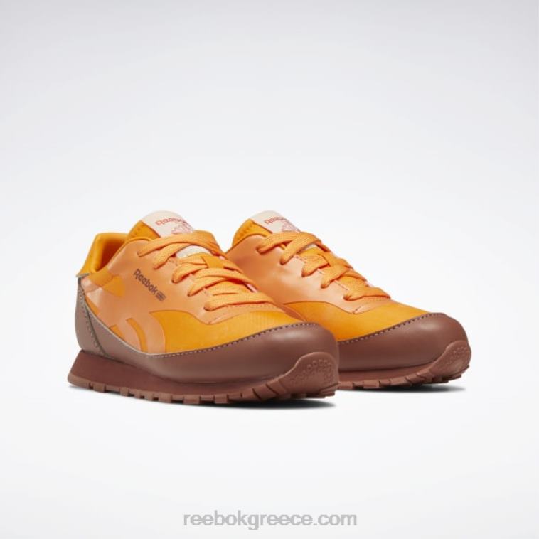 παιδιά boulder brown/έντονο πορτοκαλί/ηλιακό οξύ κίτρινο το αστεροσκοπείο ζώων κλασικά δερμάτινα παπούτσια - προσχολικής ηλικίας Reebok ND8H1415