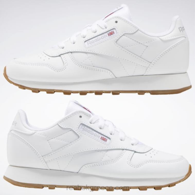 παιδιά ftwr white/reebok rubber gum-02 κλασικά δερμάτινα παπούτσια - δημοτικού Reebok ND8H1379