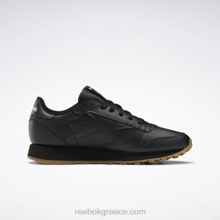 παιδιά μαύρη τσίχλα πυρήνα/reebok καουτσούκ-02 κλασικά δερμάτινα παπούτσια - δημοτικού Reebok ND8H1422