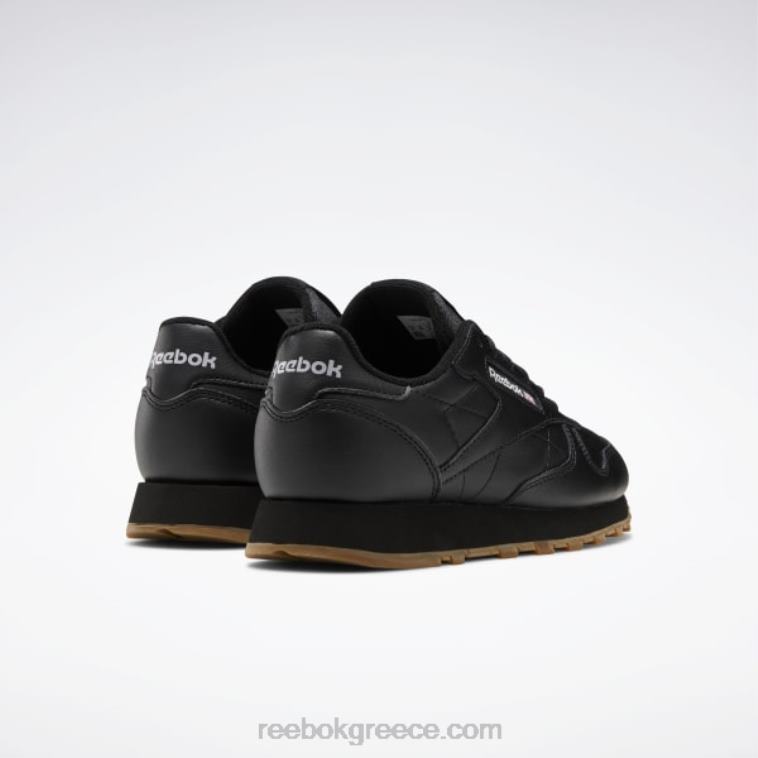 παιδιά μαύρη τσίχλα πυρήνα/reebok καουτσούκ-02 κλασικά δερμάτινα παπούτσια - δημοτικού Reebok ND8H1422
