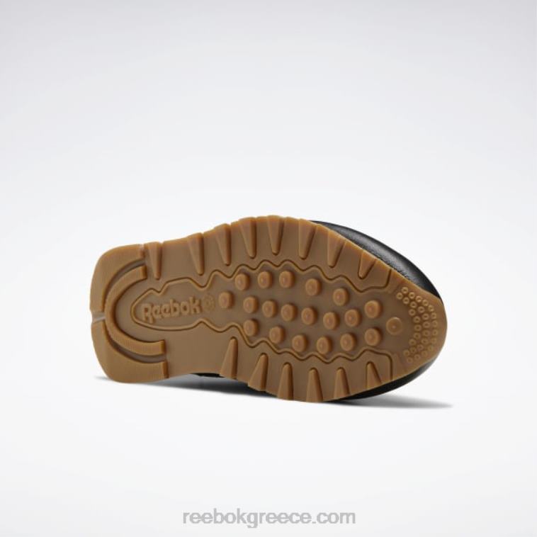 παιδιά μαύρη τσίχλα πυρήνα/reebok καουτσούκ-02 κλασικά δερμάτινα παπούτσια - δημοτικού Reebok ND8H1422