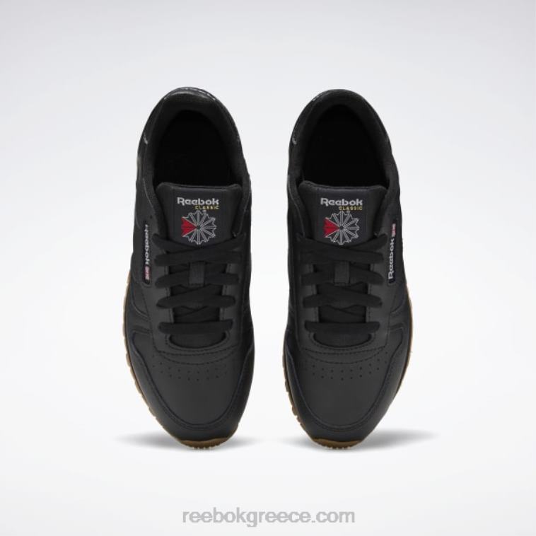 παιδιά μαύρη τσίχλα πυρήνα/reebok καουτσούκ-02 κλασικά δερμάτινα παπούτσια - δημοτικού Reebok ND8H1422