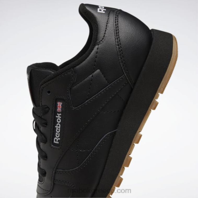 παιδιά μαύρη τσίχλα πυρήνα/reebok καουτσούκ-02 κλασικά δερμάτινα παπούτσια - δημοτικού Reebok ND8H1422