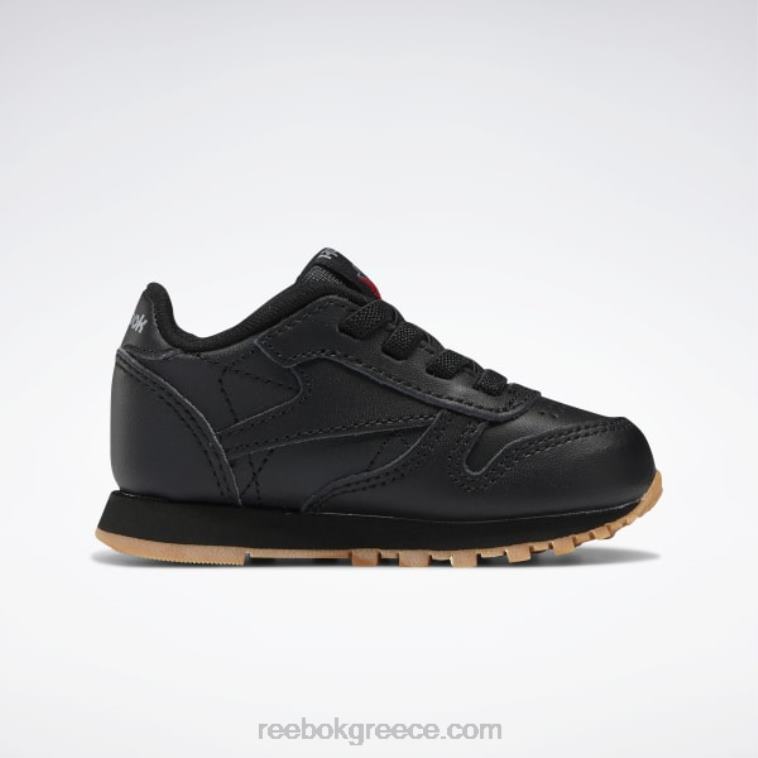 παιδιά μαύρη τσίχλα πυρήνα/reebok καουτσούκ-02 κλασικά δερμάτινα παπούτσια - νήπιο Reebok ND8H1424