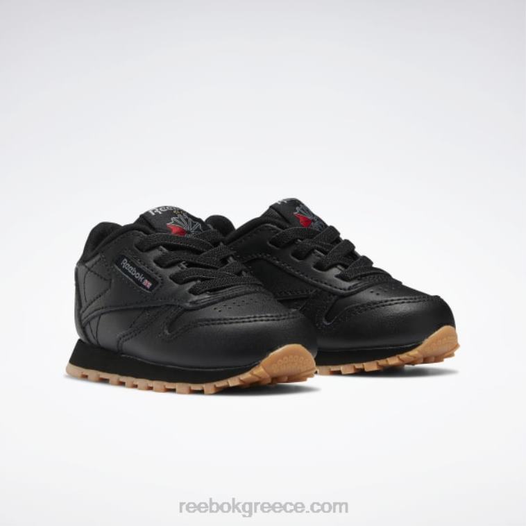 παιδιά μαύρη τσίχλα πυρήνα/reebok καουτσούκ-02 κλασικά δερμάτινα παπούτσια - νήπιο Reebok ND8H1424