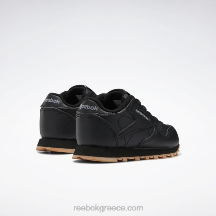 παιδιά μαύρη τσίχλα πυρήνα/reebok καουτσούκ-02 κλασικά δερμάτινα παπούτσια - νήπιο Reebok ND8H1424