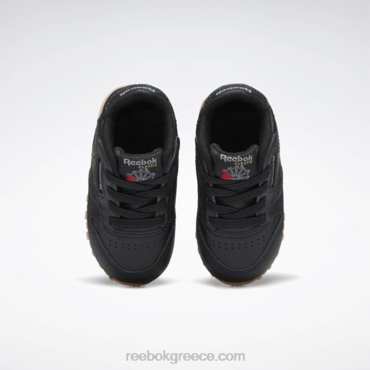 παιδιά μαύρη τσίχλα πυρήνα/reebok καουτσούκ-02 κλασικά δερμάτινα παπούτσια - νήπιο Reebok ND8H1424