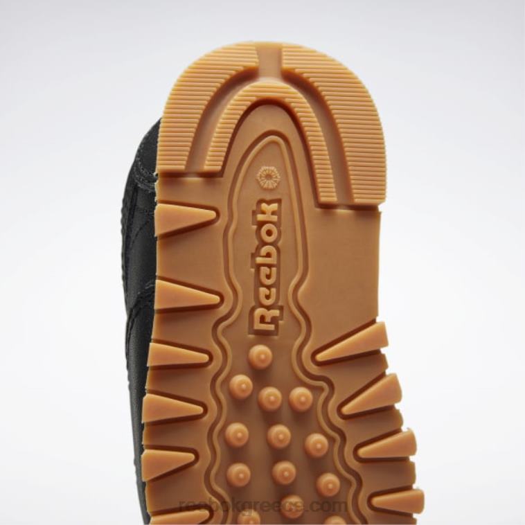 παιδιά μαύρη τσίχλα πυρήνα/reebok καουτσούκ-02 κλασικά δερμάτινα παπούτσια - νήπιο Reebok ND8H1424
